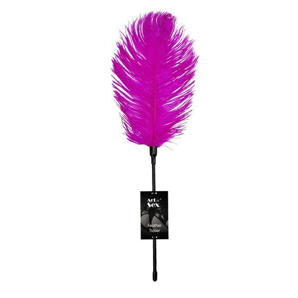 Щекоталка со страусиным пером Art of Sex &ndash; Feather Tickler, темно-розовая SO7013 фото