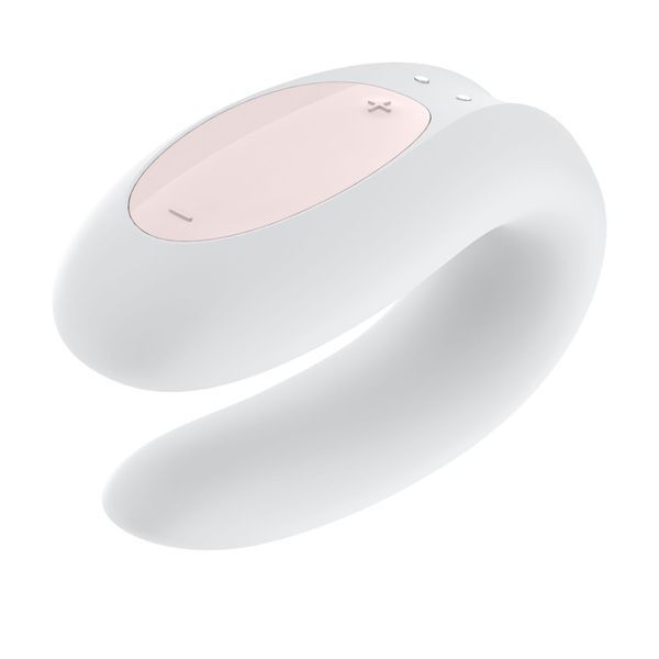 Смарт-вибратор для пар Satisfyer Double Joy White с широким клиторальным стимулятором SO3897 фото