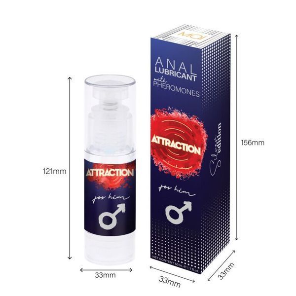 Смазка для анального секса MAI Attraction Anal for Him (50 мл) на водной основе с феромонами SO6048 фото