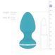 Анальна вібропробка Cala Azul - Blanca Vibrating anal plug SO8887 фото 6