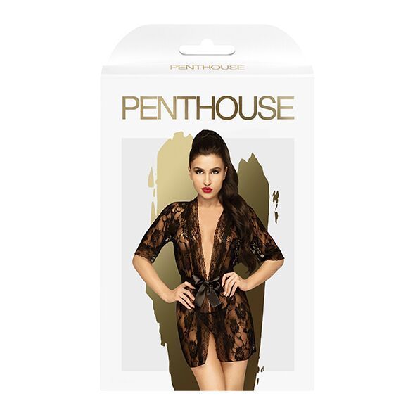 Комплект пеньюар Penthouse - Sweet Retreat Black XL (м'ята упаковка!!!) SO5301-R фото